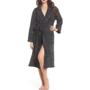 Barefoot Dreams Unisex CozyChic Robe in Heather Charcoal